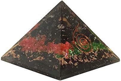 Sharvgun Red Aventurine Black Tourmaline Peridot Energy Generator Заздравување на кристал пирамида емф заштита и медитација Јога
