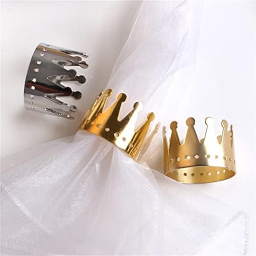 KLHHG 10-парчиња за украси за домашни салфетка прстенка за салфетка круна салфетка крпа прстен украси