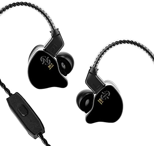 Kinboofi CCZ мелоди жични слушалки, динамичен хибриден двоен возач во ушни слушалки 1ba+1dd hifi жични слушалки музичари iem надградба на длабоки