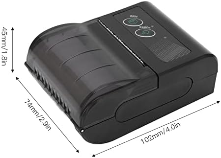 Печатач за прием на Gowenic, мал и преносен, печатач за фактури за прием, компатибилен за, за iOS, вградена батерија за полнење 1500mAh