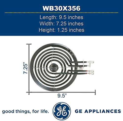 GE WB30X356 Оригинален OEM 6 Комплет за елементи на површината на калемите за GE Electric Banges