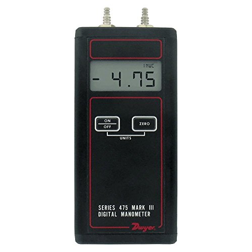 Dwyer® диференцијален притисок Дигитален манометар рачен, 475-1-fm, одобрено од ФМ, 0-20 W.C.