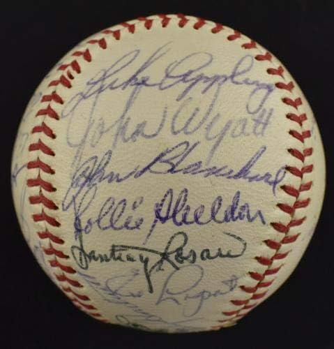 1965 година Канзас Сити Атлетика потпиша бејзбол сом ловец Габи Хартнет ПСА ДНК - автограмирани бејзбол