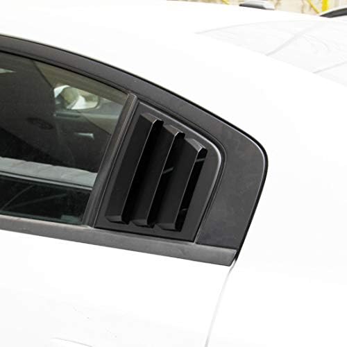 Странични прозорец Louvers Air Vent Scoop Scoop Neades Покријте ги ролетни ABS за Dodge Charger 2011-2021
