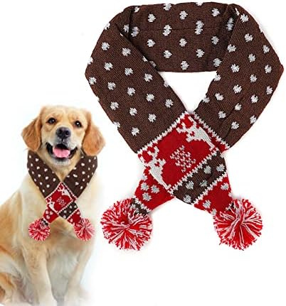 Мало могваи Божиќно кучиња Бандани шамија Бибс Керчиф-， Подарок за роденденски носии за домашни миленици за мали средни големи кучиња XL со