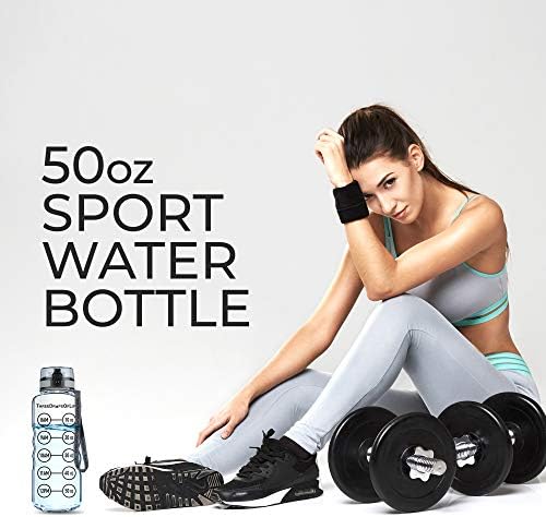 50oz Спортско шише со вода - Најдобро за хидратација на висок капацитет - чиста тританска пластика, БПА бесплатно, флип -врв, капа на доказ за