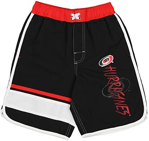 OuterStuff NHL Big Boys Youth Shouts Shorts, Каролина Урагани Х-ЛАРГ