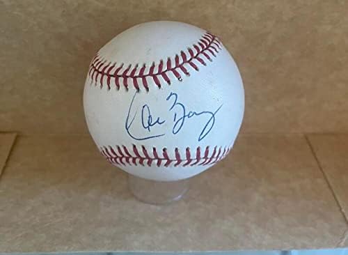 Индијците од Карлос Баерга Кливленд потпишаа Autogrphed A.L. Baseball BAS BA26173