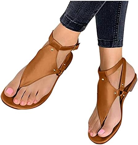 Адонг сандали за жени облечени, платформа отворено пети Анекел ленти станови удобни обични удобни летни чевли на плажа