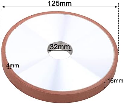 Мелење диск 2 парчиња 125мм дијамантски абразивно мелење на тркалото за мелење дијамантско мелење диск, за легура челик керамички стакло