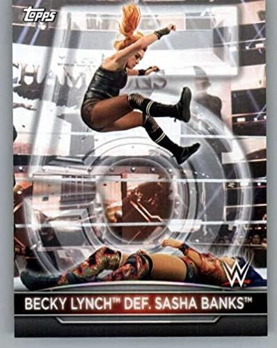 2021 Топпс WWE Women'sенски дивизија 5-годишнина од првенството на шампионска почит RC-7 Беки Линч деф. Саша банки Clash of Champio