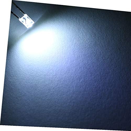 X-Ree 100pcs DC 3.0-3.2V 20MA светли LED ламби 2mm x 3mm x 4mm бела светлина диоди кои емитуваат (100 Unids DC 3.0-3.2V 20MA Lámparas