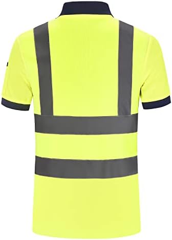 А-безбедност Здраво маица за безбедност, долги ракави со кратки ракави Поло за дишењето кошула ладилна кошула со висока видливост
