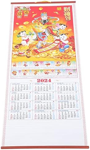 Тофику 5 парчиња 2024 Хороскопски Ѕид Календарска Хартија Кинески Хороскопски Висечки Свиток