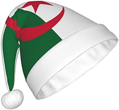 АЛЖИРСКО Знаме Божиќна Капа За Мажи Жени Дедо Мраз Унисекс Капа За Празнични Капи За Забави