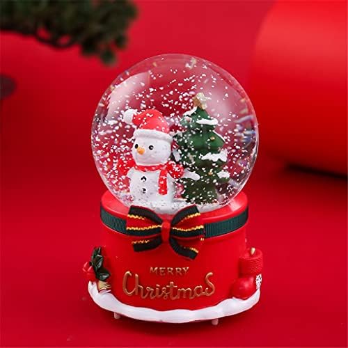 DLVKHKL креативна Божиќна кристална топка Музичка кутија Деца студенти девојки роденденски подарок Дедо Мраз Сјајнозна снегулка музичка кутија