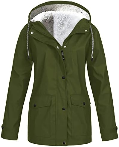 Prdecexlu колк зимски палта за долги ракави за жени датум ноќ плус големина вклопуваат цврста боја јакна полиестер џеб со качулка