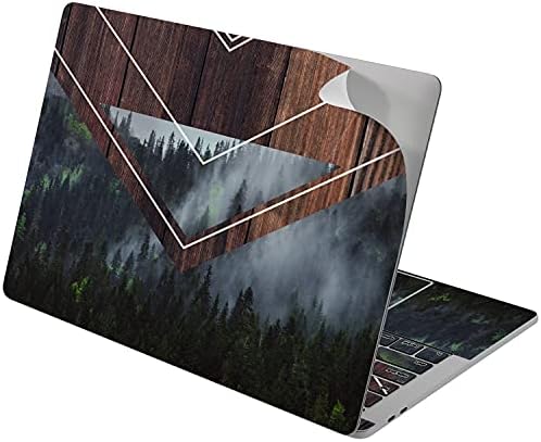 Lex Altern Vinyl Skin компатибилен со MacBook Air 13 Inch Mac Pro 16 Retina 15 12 2020 2019 2018 Дрво шума природа геометриски дрвја украсени