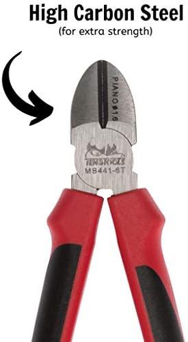 TENG Tools 6 инчи прецизност со висока јаглерод челик сечење клешти со рачки за зафат на TPR - MB441-6T
