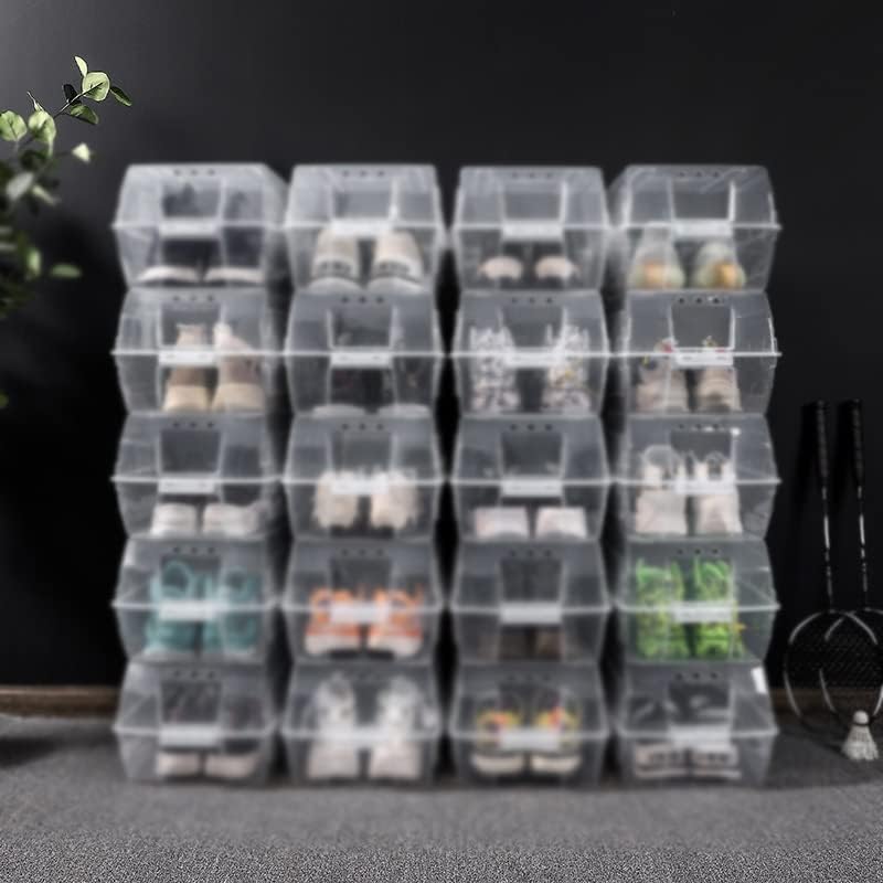N/A Транспарентна кутија за складирање на кутии за чевли за чување пластична кутија за чување чевли за чевли кутија за складирање чевли