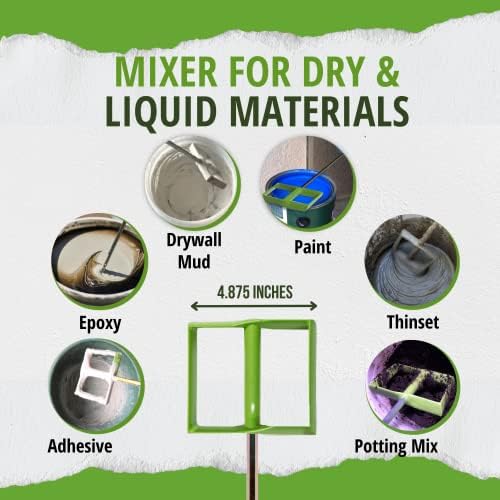 Алатки за прислушување на сув wallид од Buddy Tools LLC со алатка за прислушување на Drybuddy Drywall, Mud Mixer & Bucket Scoop