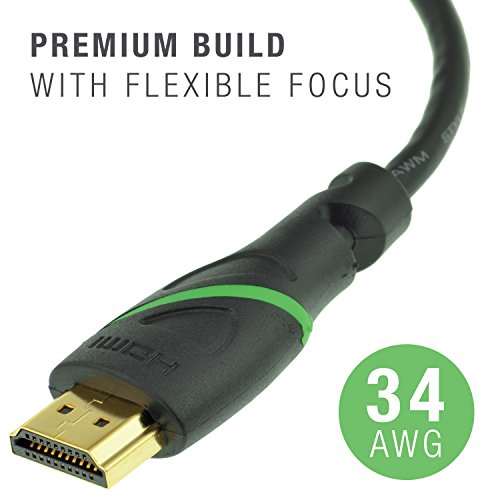 Cable MediaBridge ™ Flex HDMI кабел поддржува 4K@50/60Hz, голема брзина, рачно тестирана, HDMI 2.0 подготвена - UHD, 18Gbps, канал за