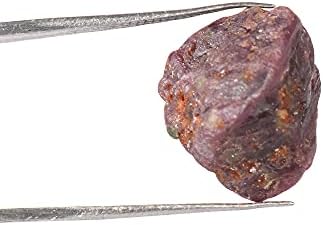 Starвезда Руби груба природна сурова сурова 28,70 КТ starвезда Руби неоткриен заздравувачки кристал