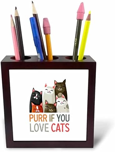 3дроза Смешни Мачки-Мрчете ако Сакате Мачки. Подарок за мачка, Љубители на миленичиња-Држачи За Пенкало За Плочки