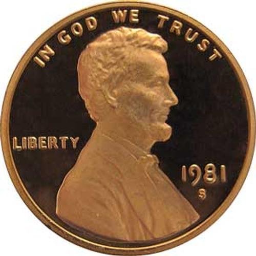 1981 Гем Доказ Линколн Меморијал Цент Тип 1 Сад Монета Денар