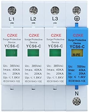 NIBYQ YCS6-C 3P+NPE AC 20KA-40KA 385V SPD House Surge Protecter Заштита за заштита на низок напон