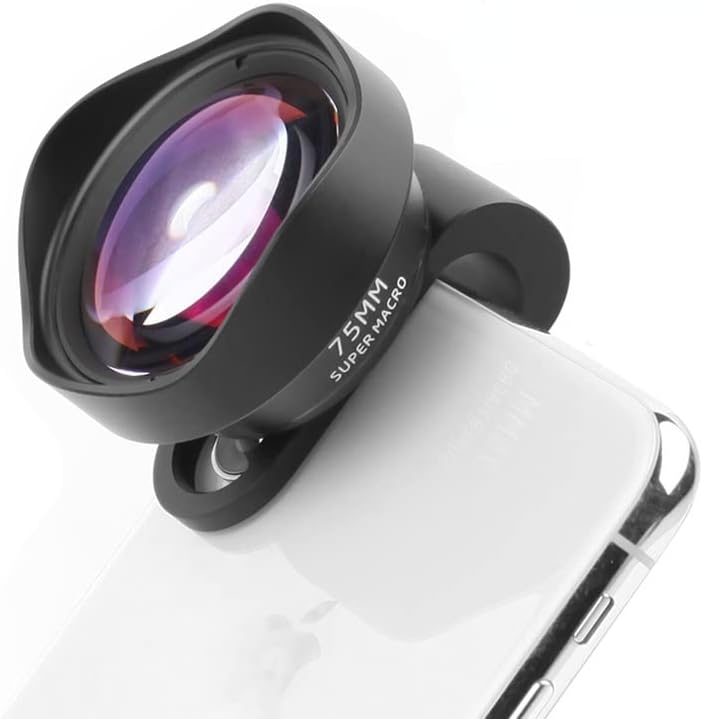 Професионални леќи за телефонски фотоапарати 75мм макро леќи HD DSLR ефект клип-он за iPhone 12 11 Pro Max Samsung S20 Plus Huawei Xiaomi