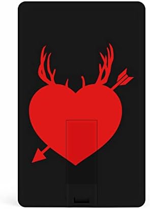 Arringer Deer Heart Card USB 2.0 Flash Drive 32g/64g шема отпечатен смешно