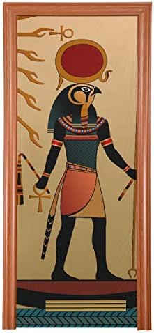 Партиски украси врата Античка етничка племенска култура Египет тотем уметност африкански анубис Сонце Бог врата надвор од декор