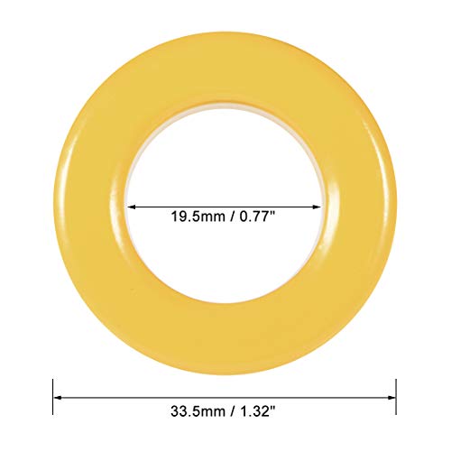 Uxcell toroid Core, Ferrite Chokes Ring Iron Powder Inductor Ferrite Rings, жолто бело, 19,5 x 33,5 x 11,1 mm
