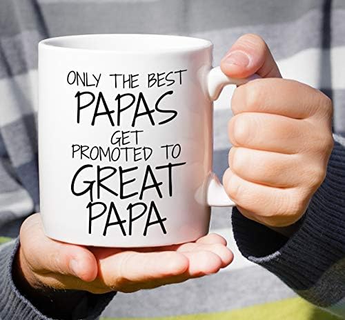 Смешна кригла Retreez - Само најдобрите папани се промовираат на одлични чаши од керамичко кафе Папа 11 мл - смешно, сарказам, мотивациони,