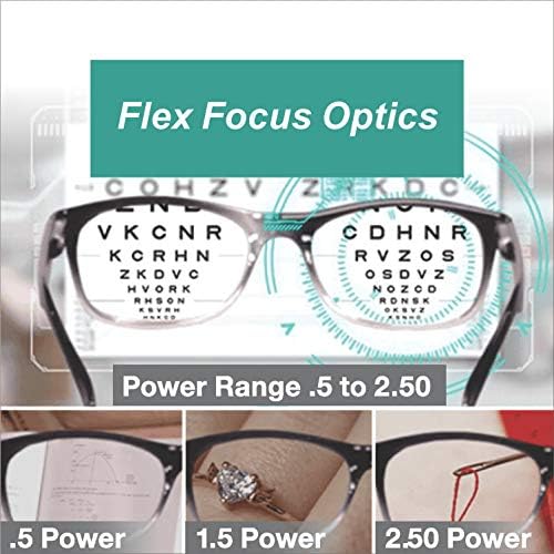 Една очила за очила Читатели кои читаат очила за жени Флекс автоматски фокус за читање очила Оптички очи за очи за возрасни автоматски прилагодливи очила за деснио