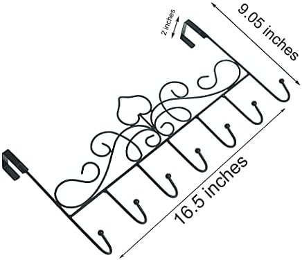 Eyвлвар Над Вратата 7 Решетка За Закачалки Метална Решетка За Домашна Употреба Капи Палта Клучна Торба Облека Шалови Куки И Љубовен