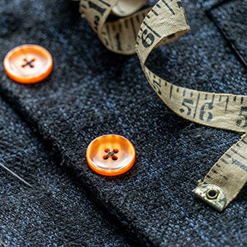 Маче Крафт 4/5 инчи круг големи копчиња со смола од 4 дупки во 27 бои, идеи за занаетчиство, шиење, замена, плетење рачно изработени џемпери