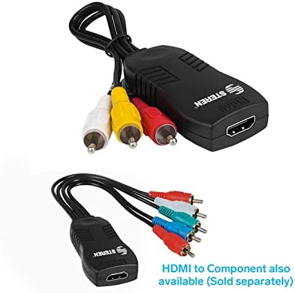 СТЕРЕН HDMI Композитен Конвертор Адаптер-HDMI до 3 RCA [526-020]
