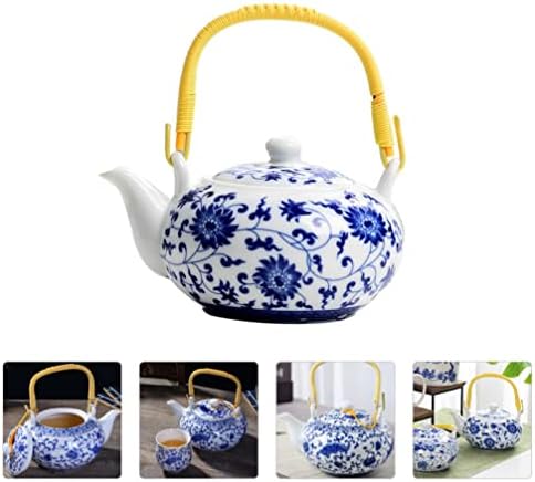 Зеродеко керамички чајник сина и бела порцеланска чајник кинески стил котел кунг фу чај чај чај вода сад за вриење за домашен кујнски