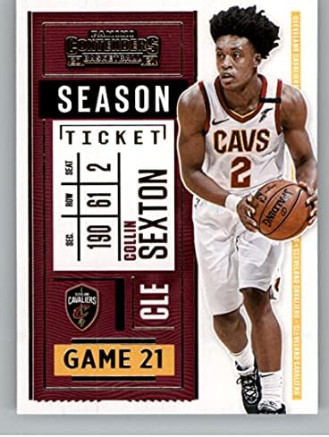 2020-21 Сезонски билет на Панини Кантинтите 10 Колин Секстон Кливленд Кавалирс НБА кошаркарска трговска картичка за трговија со