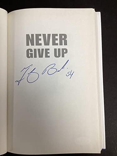Книгата Тед Бруши, никогаш не се откажува од фудбал на HCB NE Patriots￼ Автограм JSA - NFL автограмираше разни предмети