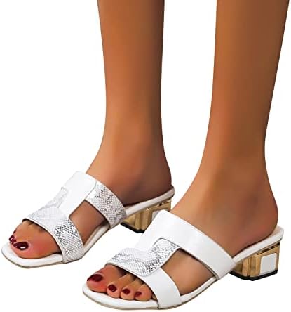 Папучи за жени на отворено водоотпорни потпетици на потпетици со високи отворени пети копче за дишење, летни флип -апостолки, сандали, меки