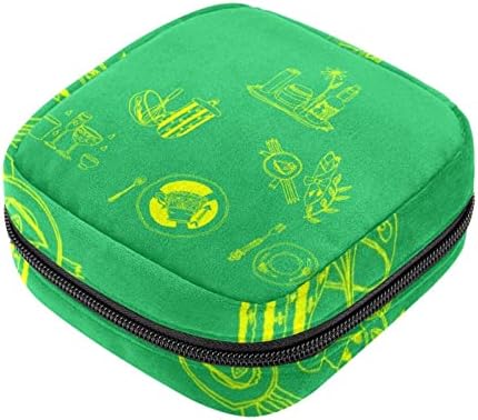 Торба за складирање на санитарна салфетка, торбичка за менструална чаша, преносни санитарни салфетки влошки за чување торбички за
