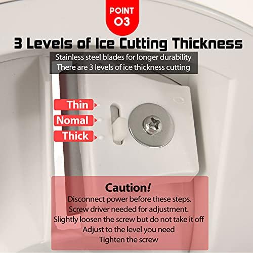Letusto избричен мраз Производител - Slushie Machine Користете нормални коцки за мраз на фрижидер, со сечила од не'рѓосувачки