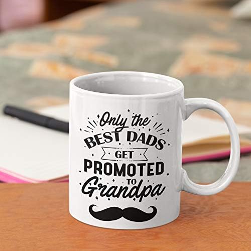 Дедо кафе кригла - само најдобрите татковци се промовираат во дедо - Подарок за најдобар дедо - подарок за дедо - држи до 11oz
