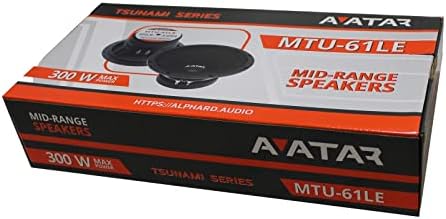 Аватар цунами MTU-61le црна 300 вати 4-ом 6,5 звучници со среден опсег