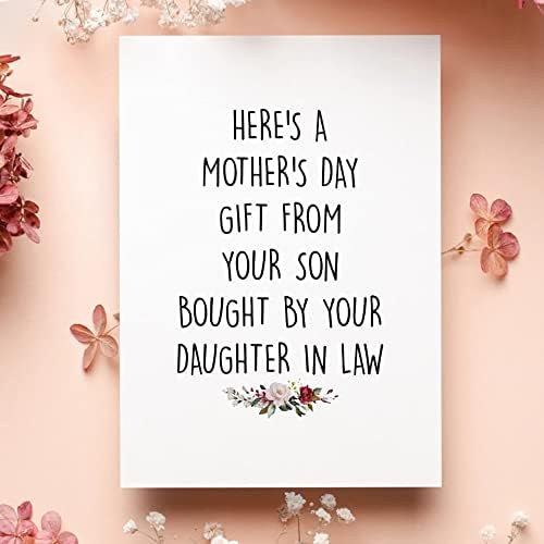 Мајка на закон, картичка за Денот на мајката, смешна картичка за мајка, од Син картичка, Ден на мајки за картичка за мајки,