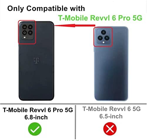 FollMeair за T-Mobile Revvl 6 Pro 5G Case, TCL Revvl 6 Pro 5G кутија, тенок флексибилен TPU воздушен перниче за воздушни перничиња