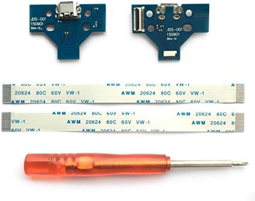 Мелодија Софија 2 парчиња USB порт-приклучок за приклучок за приклучоци 14 пинови Флекс кабел со шрафцигер за контролер на Sony PS4 JDS-001